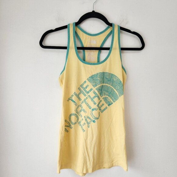 The North Face Yellow Slim Fit Racerback Tank Top Running Hiking Women's XS - Picture 1 of 4